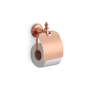 OrkaTopkapı Rose Gold Kapaklı Tuvalet Kağıtlığı